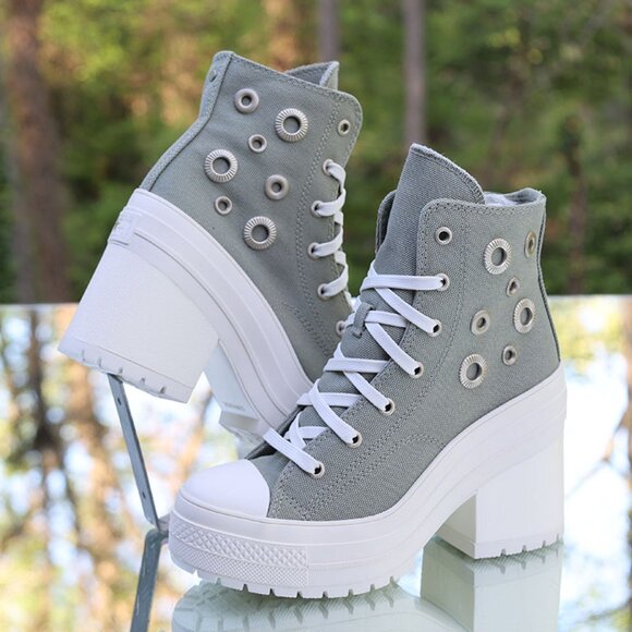 Converse Chuck 70 De Luxe Heel Platform Hi Metal Rings - Picture 6 of 15